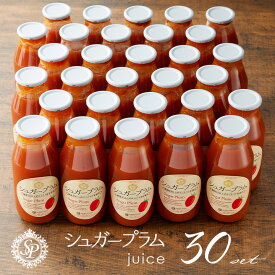 トマトジュース 糖度10度以上！極甘 高リコピン ミニトマト シュガープラムジュース30本セット【jardin／ハルディン】