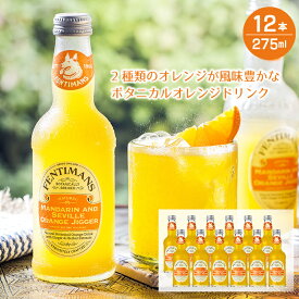 フェンティマンス マンダリン＆シビルオレンジジガー275ml×12本入り ノンアルコール飲料 イギリス 発酵ジンジャーエキス カクテル モクテル 割り材 BBQ オレンジジュース 瓶ジュース 清涼飲料水 ウエルカムドリンク セビリアオレンジ