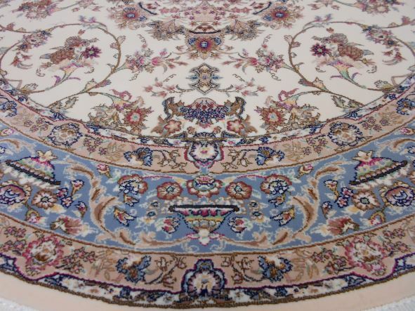 ペルシャ絨毯 の本場から イラン産 高密度 絨毯 150cm ベージュ 170万