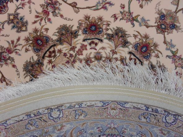 ペルシャ絨毯 の本場から イラン産 高密度 絨毯 150cm ベージュ 170万
