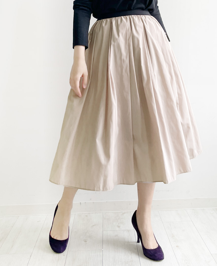 楽天市場】神戸・山の手スカート 選べる３丈 ウエストゴム おうちで