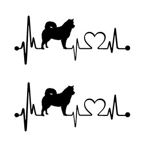 犬 ステッカー 車 バイク ヘルメット 壁 ウォール スマホ かわいい おもしろ 防水 シール 柴犬 横向き ハート ドッグ イヌ いぬ ボディ デカール 送料無料 JM-146