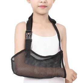 骨折 アームホルダー 子供 三角巾 腕吊り 腕つり 医療用 サポーター メッシュ アームスリング 子ども 腕サポーター 腕 カバー アームリーダー 怪我 捻挫 脱臼 肩 鎖骨 ショルダースリング こども 男 女 ネット素材 通気性 左 右 送料無料 JM-212