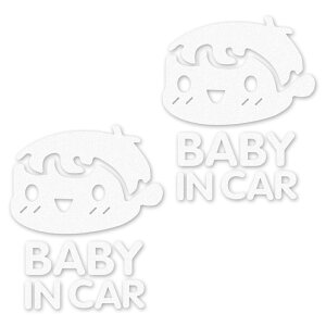 BABY IN CAR Ԃ񂪏Ă܂ XebJ[ q j̎q Ԃ  wbg X}z 킢  h sticker V[ ԗp J[XebJ[q Z[teBTC CHILD IN CAR xCr