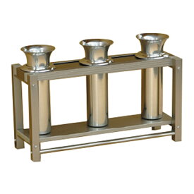 アルミ　花立て台　3本立て