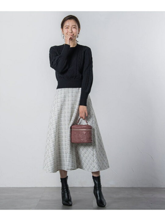楽天市場】【SALE／30%OFF】ツィードラメロングサーキュラースカート 
