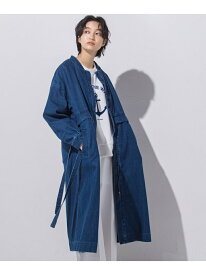 【SALE／50%OFF】【socolla】ロングブルゾンデニムコート≪手洗い可能≫ MAYSON GREY メイソングレイ ジャケット・アウター その他のジャケット・アウター ネイビー ブルー【RBA_E】【送料無料】[Rakuten Fashion]