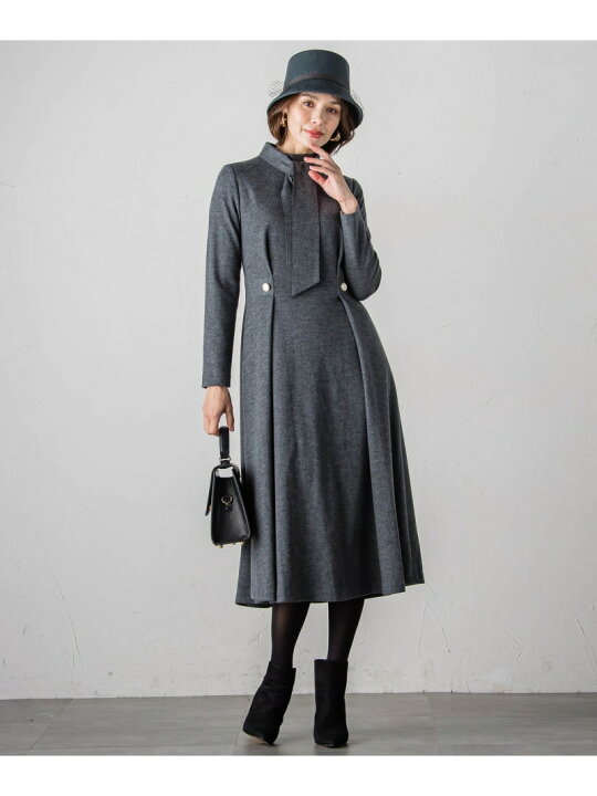 バイカラーニットワンピース≪手洗い可能≫ | Viaggio Blu (Women  