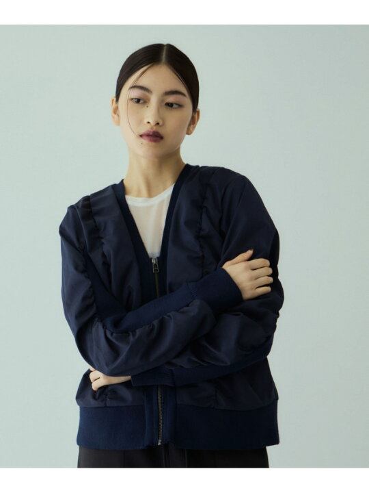 楽天市場】【SALE／50%OFF】ミラノリブギャザーZIPブルゾン VICKY 