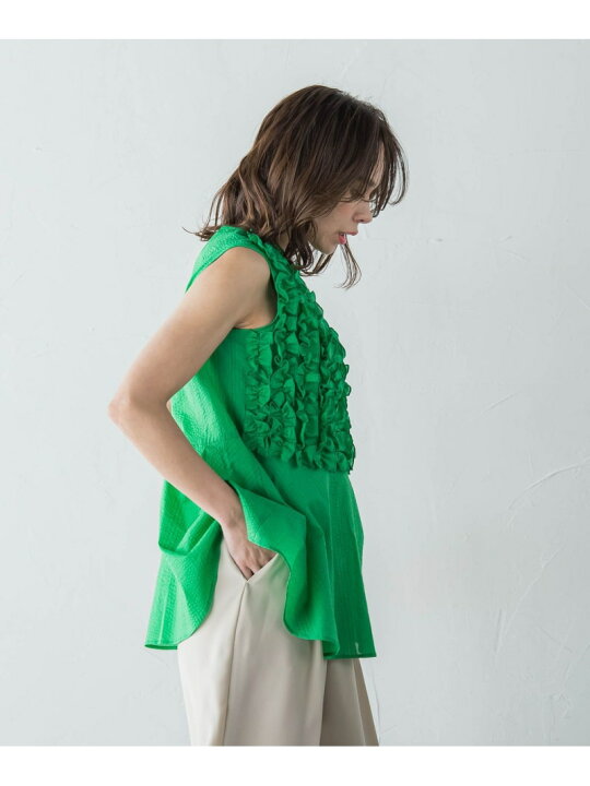 楽天市場】【SALE／40%OFF】ボタニカルダイフリルブラウス Viaggio Blu  