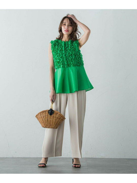 楽天市場】【SALE／40%OFF】ボタニカルダイフリルブラウス Viaggio Blu  