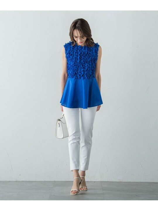 楽天市場】【SALE／40%OFF】ボタニカルダイフリルブラウス Viaggio Blu  