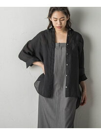 【SALE／10%OFF】麻刺繍ワンポイントシャツ≪洗濯機で洗える≫ MAYSON GREY メイソングレイ トップス シャツ・ブラウス ピンク ホワイト ブラック ベージュ【RBA_E】【送料無料】[Rakuten Fashion]