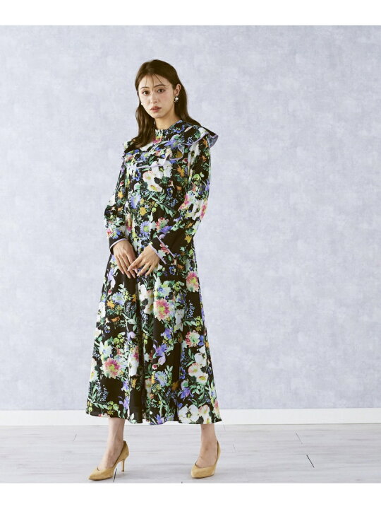 楽天市場】【SALE／60%OFF】マルチカラーフラワープリントワンピース  