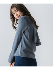 【SALE／60%OFF】【大きいサイズ】バックフリルパールニット≪手洗い可能≫ QUEENS COURT クイーンズコート トップス ニット グレー ホワイト ブラック ピンク ブルー ブラウン【RBA_E】【送料無料】[Rakuten Fashion]