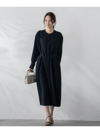 【SALE／30%OFF】バンドカラーシャツワンピース≪洗える≫≪接触冷感≫≪ストレッチ≫≪紫外線防止≫ LAUTREAMONT ロートレアモン ワンピース・ドレス ワンピース ブルー ネイビー【RBA_E】【送料無料】[Rakuten Fashion]