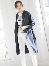 【SALE／60%OFF】【極】＜2way＞キュプタスロングシャツ la.f... ラ・エフ トップス シャツ・ブラウス ネイビー ベージュ ホワイト グリーン【RBA_E】【送料無料】[Rakuten Fashion]