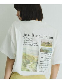 【SALE／30%OFF】バックプリントオーバーサイズTシャツ≪手洗い可能≫ VICKY ビッキー トップス カットソー・Tシャツ ブラック ホワイト【RBA_E】【送料無料】[Rakuten Fashion]