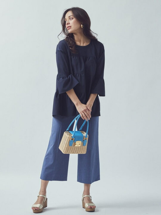 楽天市場】【SALE／60%OFF】ティアードチュニックブラウス Viaggio Blu 