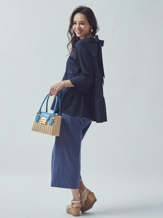 楽天市場】【SALE／60%OFF】ティアードチュニックブラウス Viaggio Blu