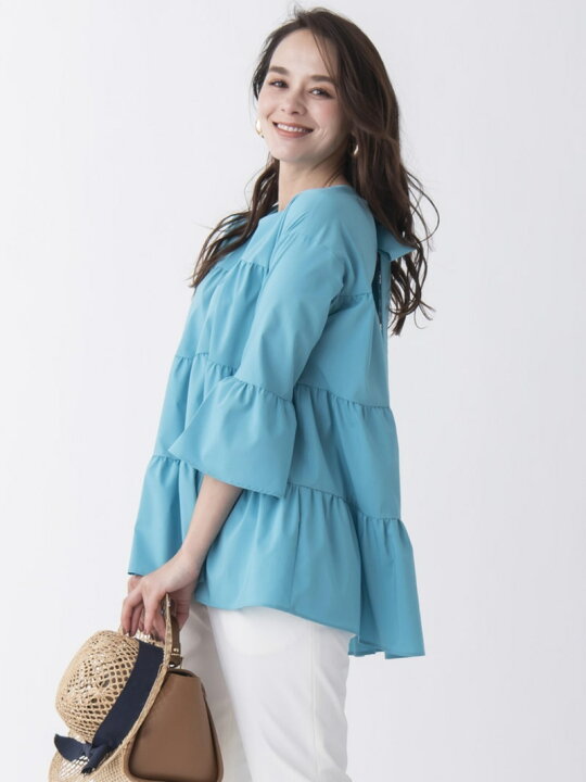 楽天市場】【SALE／60%OFF】ティアードチュニックブラウス Viaggio Blu 