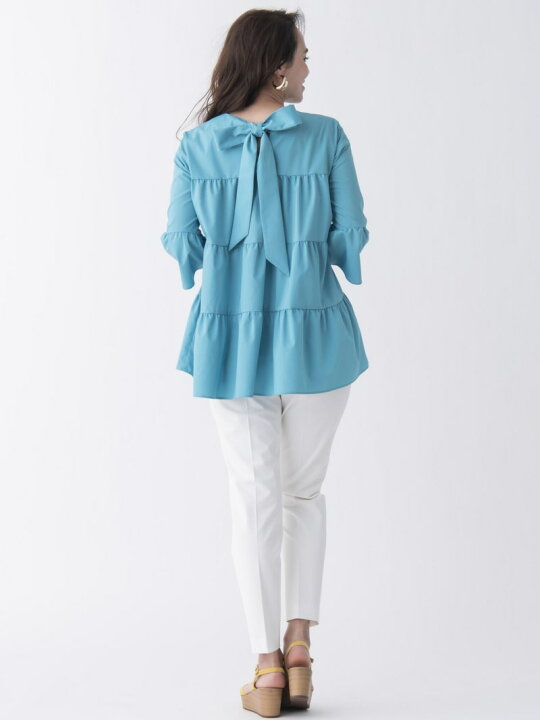 楽天市場】【SALE／60%OFF】ティアードチュニックブラウス Viaggio Blu 