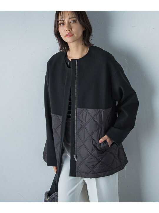 楽天市場】【SALE／30%OFF】ドッキングキルティングコート≪洗濯機で 