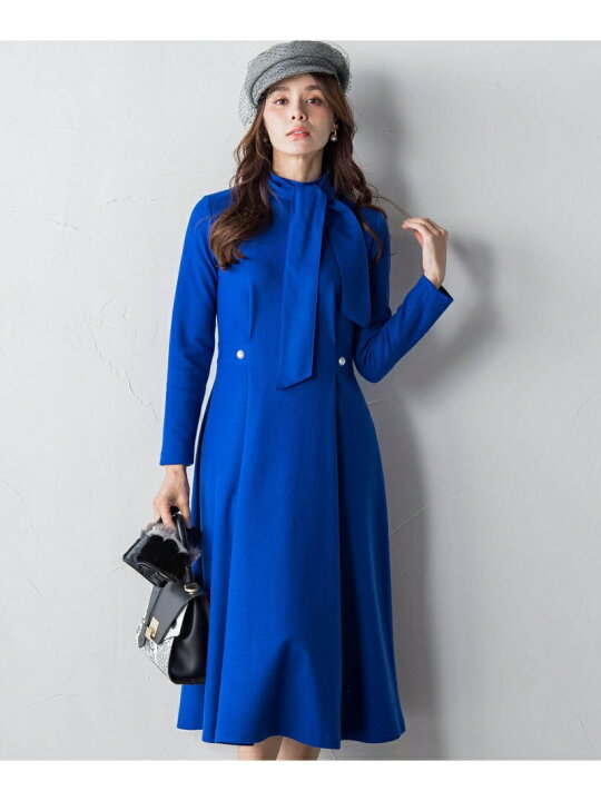 楽天市場】【SALE／40%OFF】ルミナリー圧縮スムースボウタイワンピース  