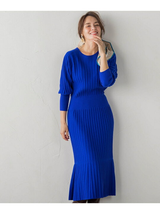 楽天市場】【SALE／40%OFF】カールカールリブニットワンピース≪手洗い  