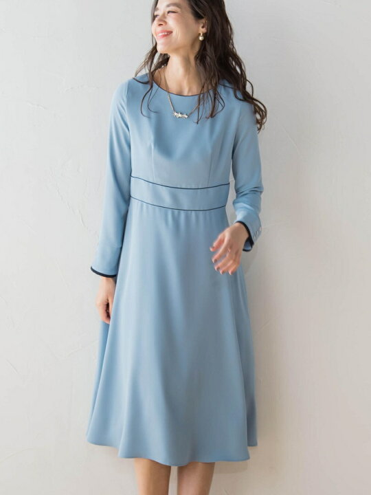 楽天市場】【SALE／50%OFF】配色パイピングフレアワンピース Viaggio 