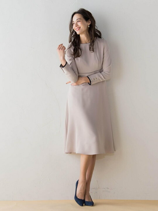 楽天市場】【SALE／50%OFF】配色パイピングフレアワンピース Viaggio 