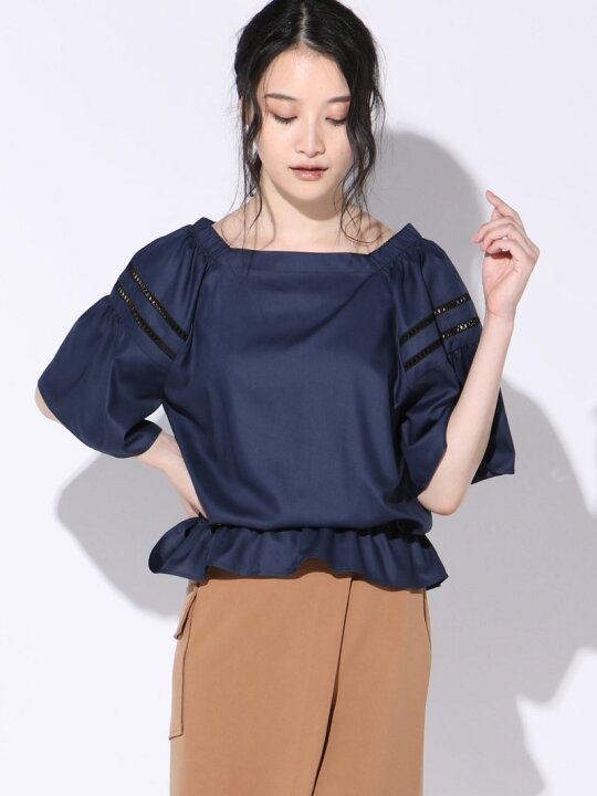 楽天市場】【SALE／70%OFF】袖レース前後2wayブラウス VICKY ビッキー 