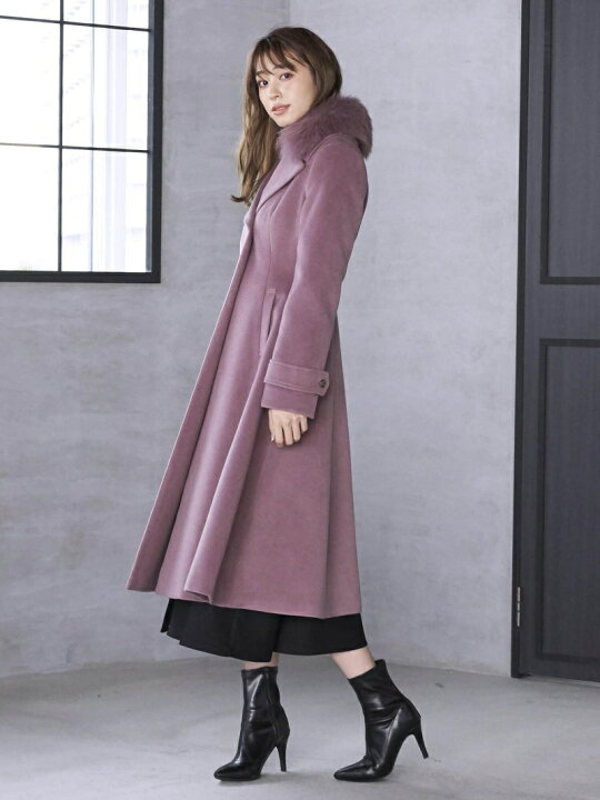 楽天市場】【SALE／40%OFF】FOXファー襟プリンセスコート QUEENS COURT 