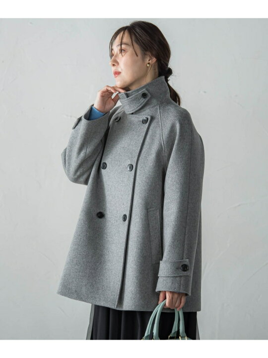 楽天市場】【SALE／20%OFF】カシミヤ混ライトリバーショートコート 
