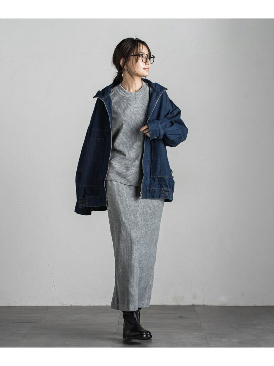 楽天市場】【SALE／20%OFF】ジップスタンドデニムブルゾンジャケット 