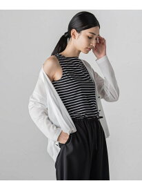 【SALE／60%OFF】前後2WAYタンクトップ≪洗濯機で洗える/接触冷感/紫外線防止≫ la.f... ラ・エフ トップス キャミソール ホワイト ブラック【RBA_E】[Rakuten Fashion]