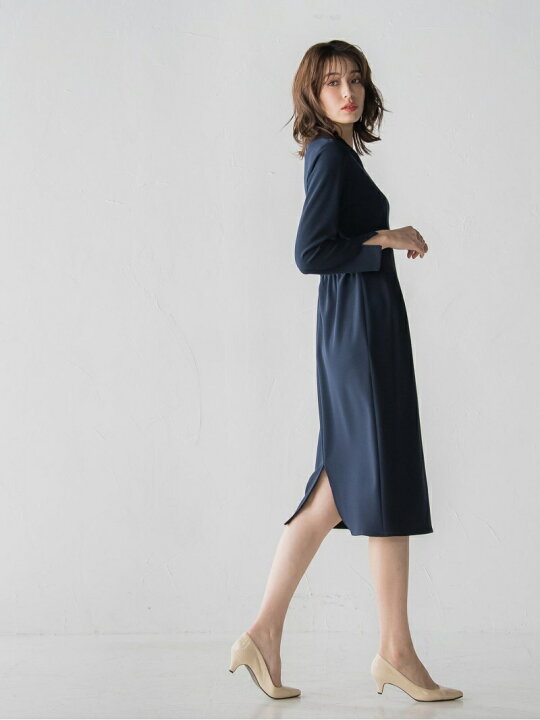 楽天市場 ハイストレッチジョーゼットウエストタックワンピース 手洗い可能 Ketty ケティ ワンピース ドレス シャツワンピース ベージュ ブラック ネイビー 送料無料 Rakuten Fashion Java Online