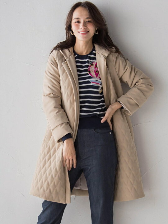 楽天市場】【SALE／50%OFF】【大きいサイズ】キルティング中綿ロング 
