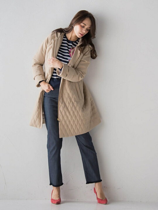 楽天市場】【SALE／50%OFF】【大きいサイズ】キルティング中綿ロング 