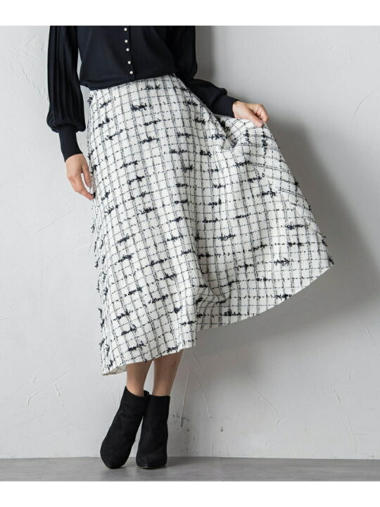 楽天市場】【SALE／40%OFF】モノトーンファンシーツイードサーキュラー 