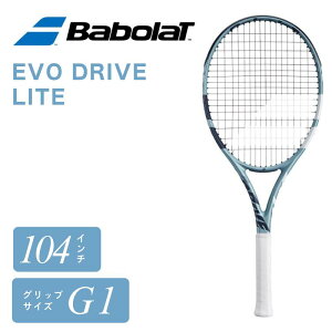 �y10/31�܂ŁI5%OFF�N�[�|���z�z���zBabolat �o�{�� EVO DRIVE LITE �G�{�h���C�u ���C�g �d���e�j�X���P�b�g �t���[���̂� G1 104�����C���` 255g ���y�� �G���g���[���f�� �p���[ �E�[�t�@�[�V�X�e�� 1