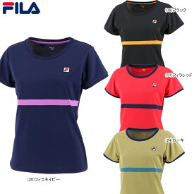【あす楽対応】FILA フィラ レディース ゲームシャツ 半袖 ウェア テニス ラケットスポーツ 吸水速乾 UV VL2366【21FW】