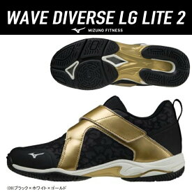 【SALE】 MIZUNO ミズノ ウエーブダイバース LG LITE 2 フィットネスシューズ 男女兼用 2E K1GF2102-09【21AW】