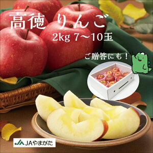 りんご高徳2kg7〜10玉贈答 山形 産地直送 果物 ギフト 山形農業協同組合
