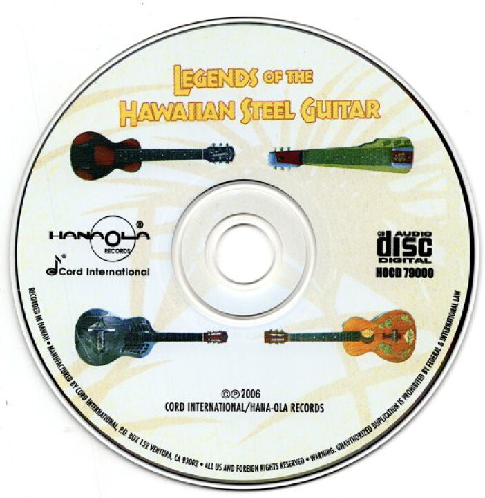 楽天市場】【新品】Hawaiian ハワイアン CDスチール ギターLegends Of 