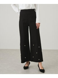 【SALE／50%OFF】パール使いワイドパンツ JAYRO ジャイロ パンツ その他のパンツ ブラック ホワイト ベージュ【RBA_E】[Rakuten Fashion]