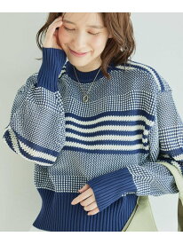 【SALE／50%OFF】メッシュランダムボーダークルーネックプルオーバー JAYRO ジャイロ トップス ニット ホワイト ベージュ ネイビー【RBA_E】[Rakuten Fashion]