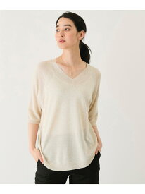 【SALE／30%OFF】Vネック5分袖ニットトップス JAYRO ジャイロ トップス ニット グレー ブルー ネイビー ベージュ イエロー ピンク【RBA_E】[Rakuten Fashion]