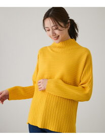 【SALE／50%OFF】ハイネックランダムリブ切替ニットプルオーバー JAYRO ジャイロ トップス ニット ピンク イエロー ホワイト ブルー ブラック グレー【RBA_E】[Rakuten Fashion]