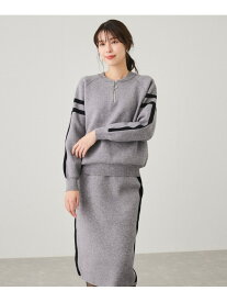 【SALE／20%OFF】ハーフジップニットプルオーバー*スカート JAYRO ジャイロ スーツ・フォーマル セットアップスーツ ブラック グレー【RBA_E】【送料無料】[Rakuten Fashion]